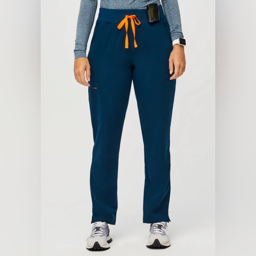 FIGS Yola Skinny Scrub Pants. Size Large. Color Deep Reef